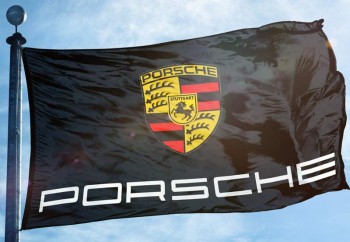 German Car Manufacturer Flag Banner Black High Performance Stuttgart 3x5 ft