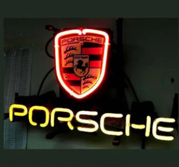 Professional Porsche European Auto Beer Bar Neon Sign with high quality