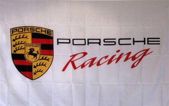 PORSCHE RACING FLAG LARGE 3FT X 5FT WITH HIGH QUALITY