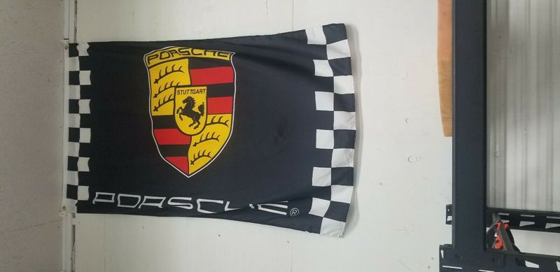 Porsche Workshop Garage Banner Flag 911 993 930 GT4 Cayenne Boxter GT3 Panamera