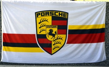 Original Porsche flag - banner approx 80s - as new - 250 x 150 cm