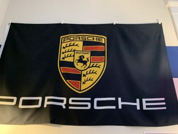 China supplier custom high quality Porsche flag